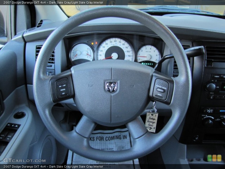 Dark Slate Gray/Light Slate Gray Interior Steering Wheel for the 2007 Dodge Durango SXT 4x4 #56605188