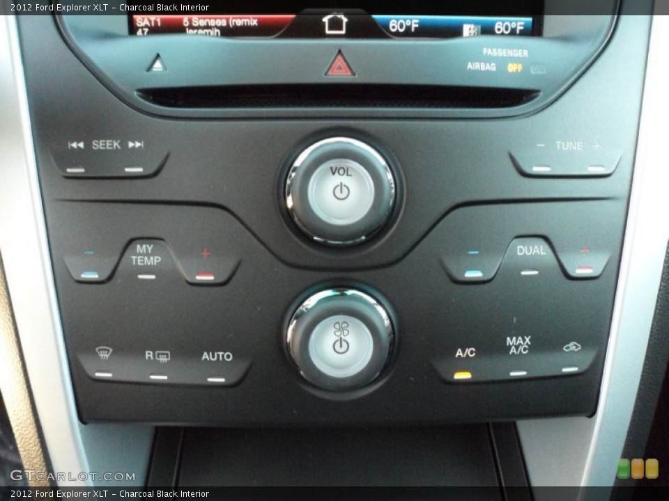 Charcoal Black Interior Controls for the 2012 Ford Explorer XLT #56605191