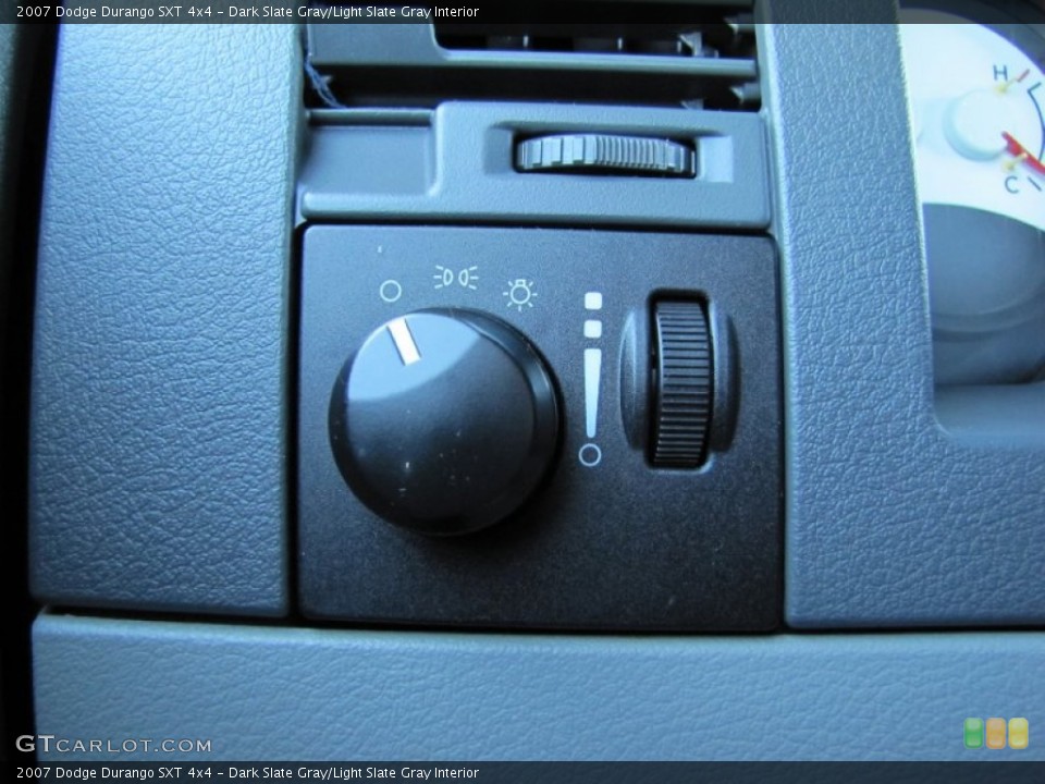 Dark Slate Gray/Light Slate Gray Interior Controls for the 2007 Dodge Durango SXT 4x4 #56605212