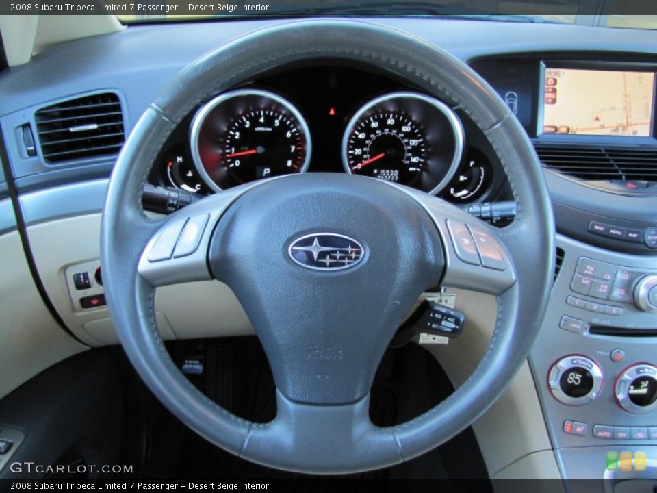 Desert Beige Interior Steering Wheel for the 2008 Subaru Tribeca Limited 7 Passenger #56605782