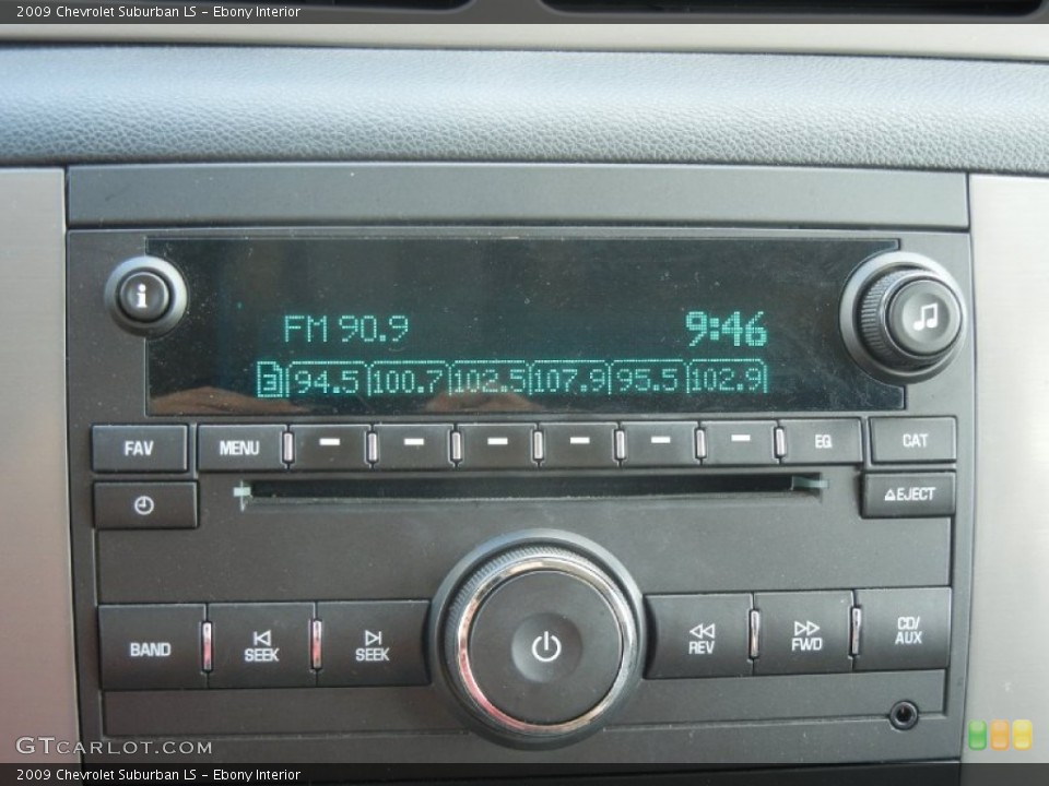 Ebony Interior Audio System for the 2009 Chevrolet Suburban LS #56607423