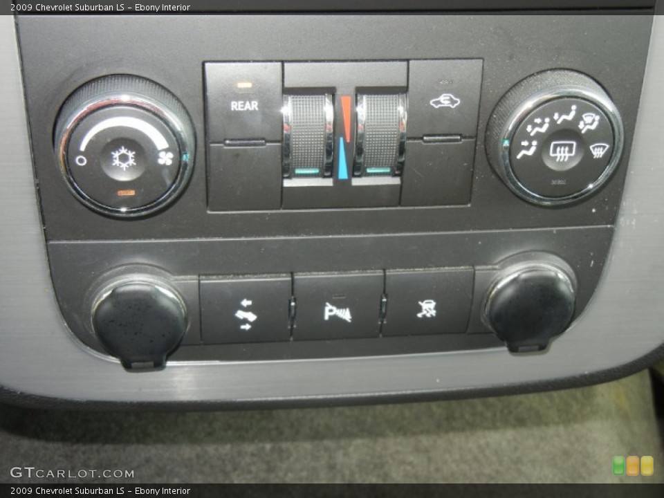 Ebony Interior Controls for the 2009 Chevrolet Suburban LS #56607426