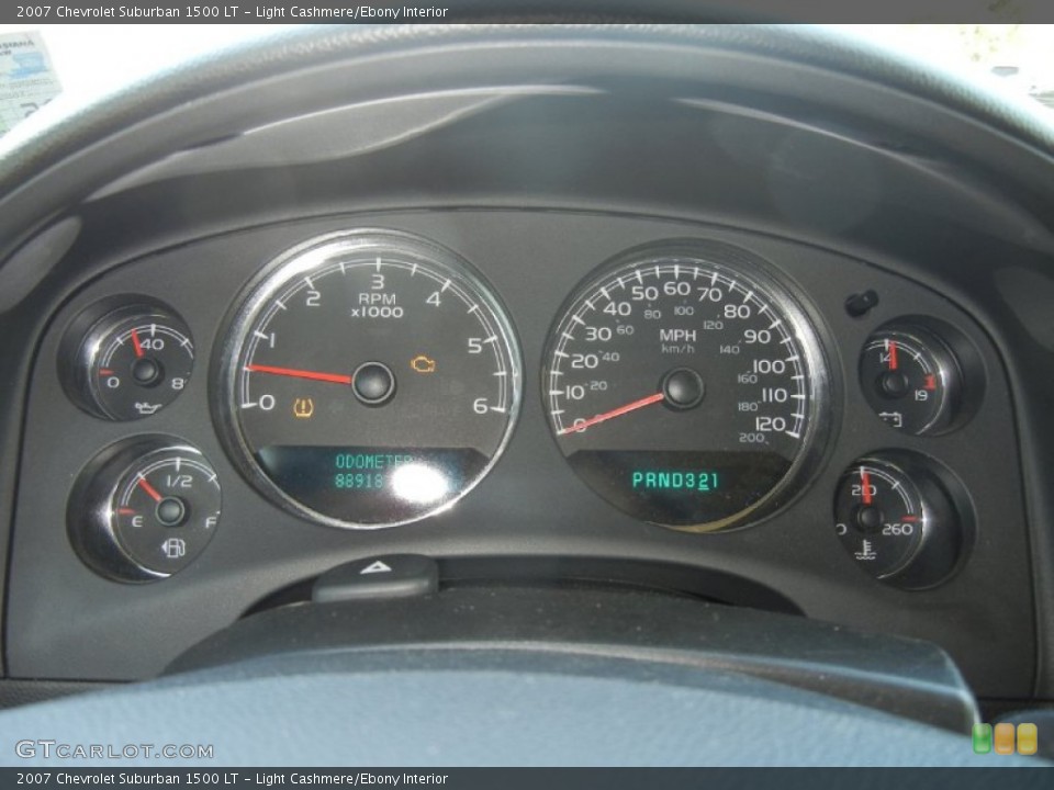 Light Cashmere/Ebony Interior Gauges for the 2007 Chevrolet Suburban 1500 LT #56607582