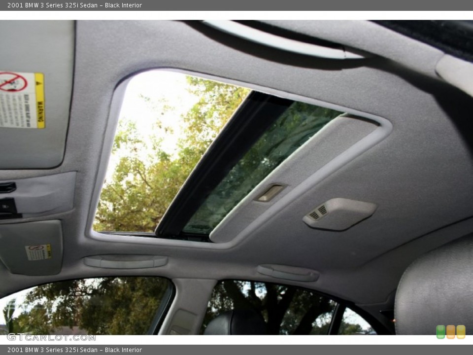 Black Interior Sunroof for the 2001 BMW 3 Series 325i Sedan #56607756