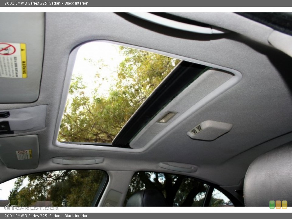 Black Interior Sunroof for the 2001 BMW 3 Series 325i Sedan #56607762