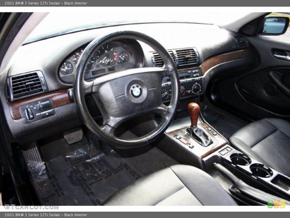 Black Interior Prime Interior for the 2001 BMW 3 Series 325i Sedan #56607792