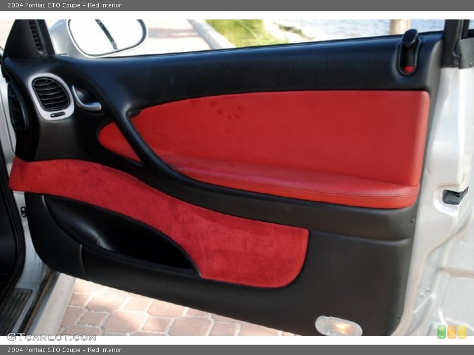 Red Interior Door Panel for the 2004 Pontiac GTO Coupe #56608095