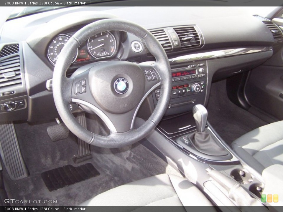 Black Interior Prime Interior for the 2008 BMW 1 Series 128i Coupe #56611670