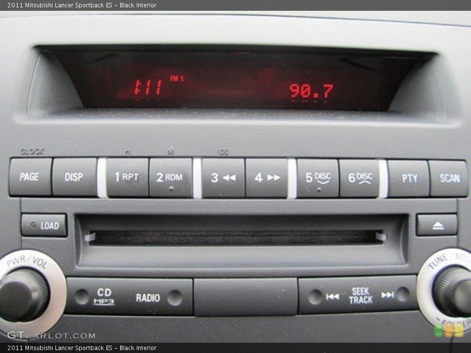 Black Interior Audio System for the 2011 Mitsubishi Lancer Sportback ES #56613076