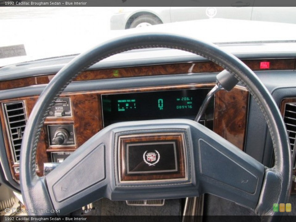 Blue Interior Steering Wheel for the 1992 Cadillac Brougham Sedan #56614298