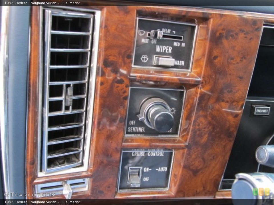 Blue Interior Controls for the 1992 Cadillac Brougham Sedan #56614322