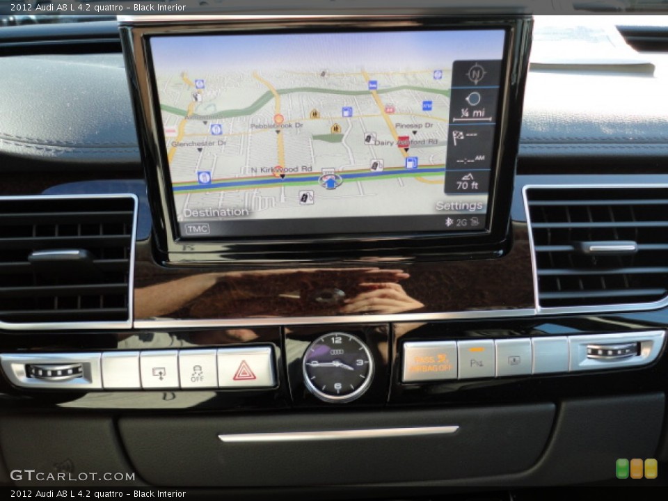 Black Interior Navigation for the 2012 Audi A8 L 4.2 quattro #56622950