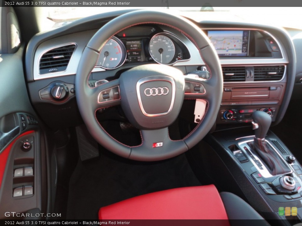 Black/Magma Red Interior Dashboard for the 2012 Audi S5 3.0 TFSI quattro Cabriolet #56622995