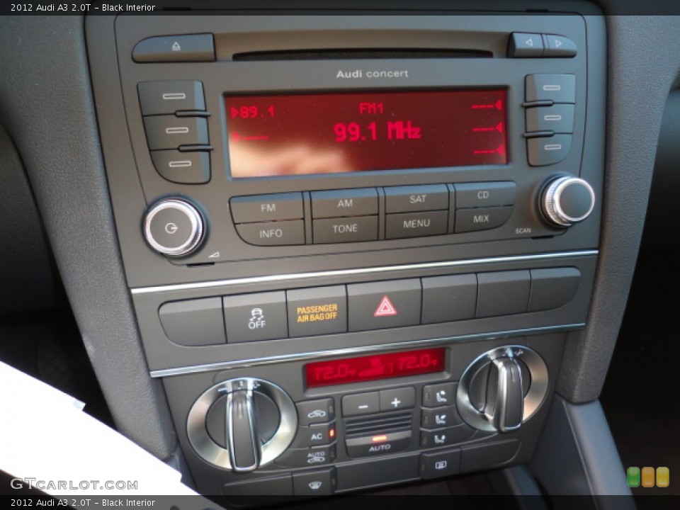 Black Interior Controls for the 2012 Audi A3 2.0T #56623406