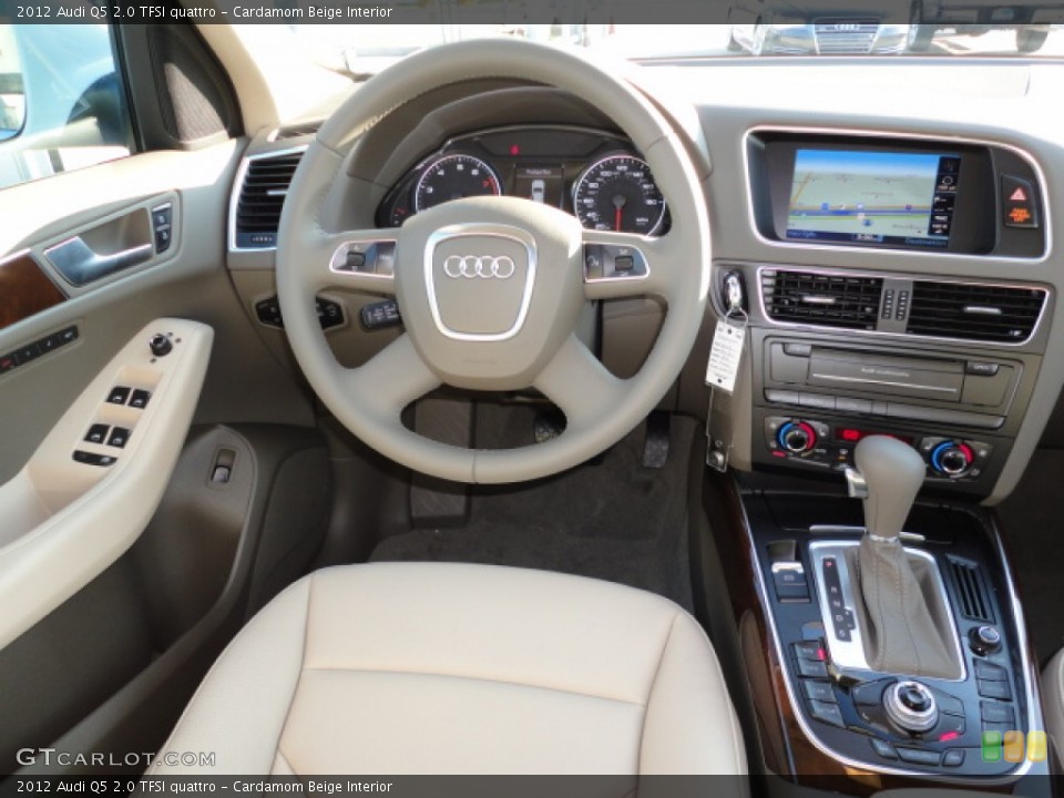 Cardamom Beige Interior Dashboard for the 2012 Audi Q5 2.0 TFSI quattro #56623622