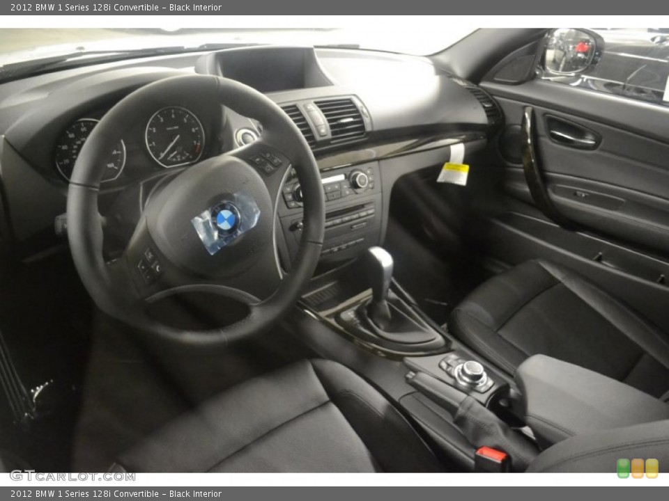 Black Interior Prime Interior for the 2012 BMW 1 Series 128i Convertible #56624063