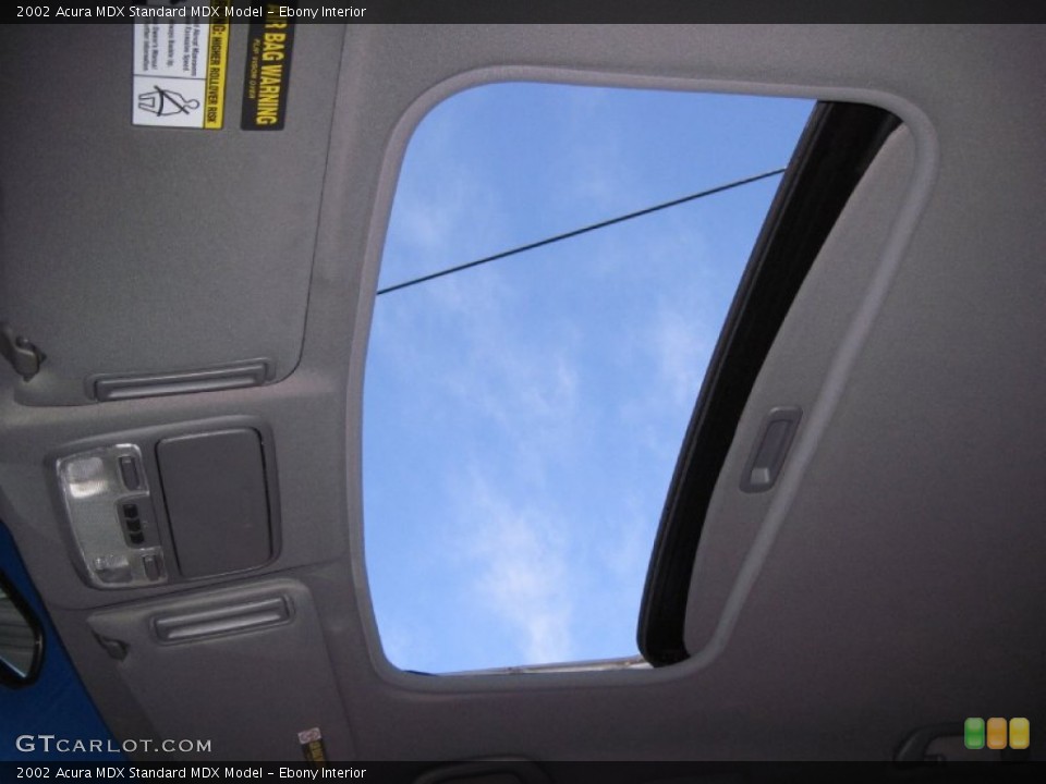 Ebony Interior Sunroof for the 2002 Acura MDX  #56635791