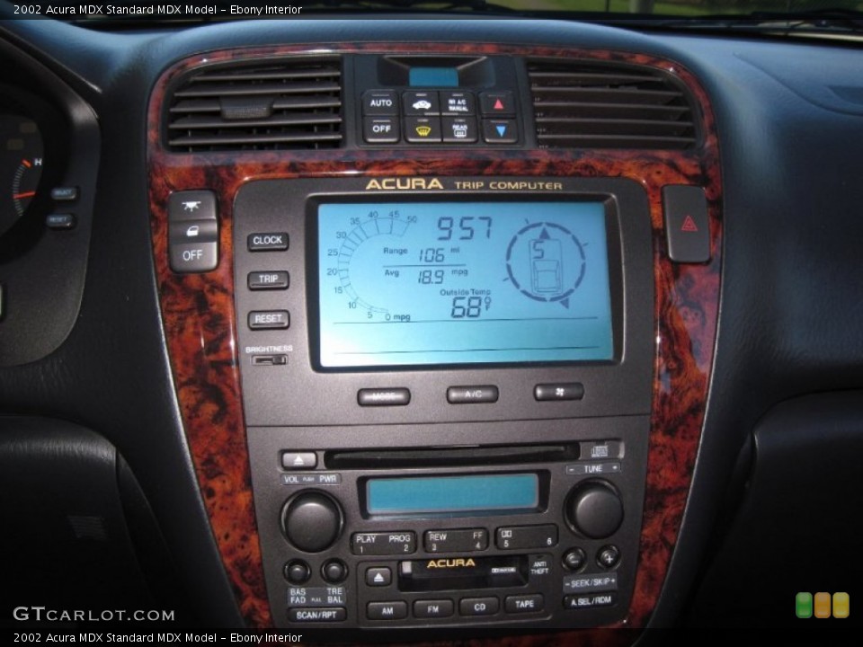 Ebony Interior Controls for the 2002 Acura MDX  #56635797
