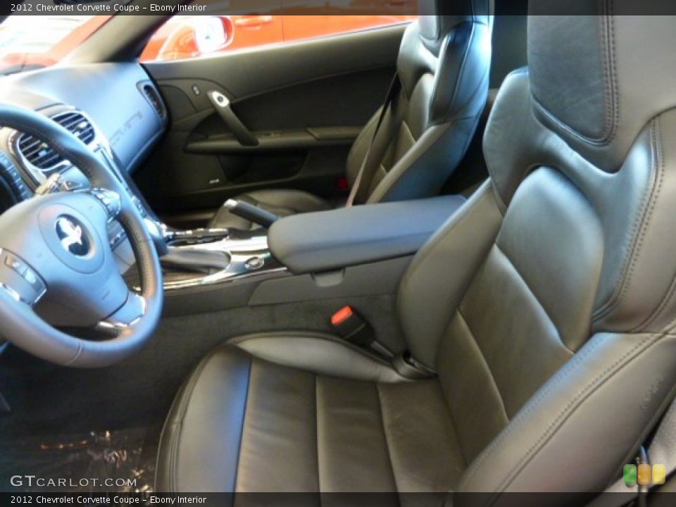 Ebony Interior Photo for the 2012 Chevrolet Corvette Coupe #56639874