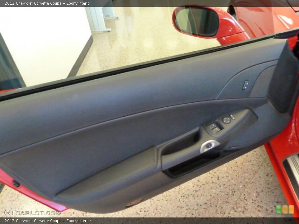 Ebony Interior Door Panel for the 2012 Chevrolet Corvette Coupe #56639892