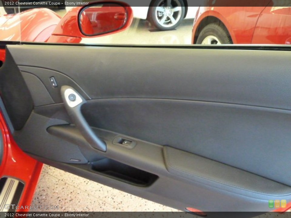 Ebony Interior Door Panel for the 2012 Chevrolet Corvette Coupe #56639928