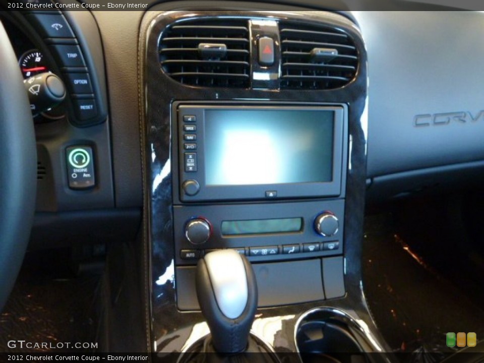 Ebony Interior Controls for the 2012 Chevrolet Corvette Coupe #56639964