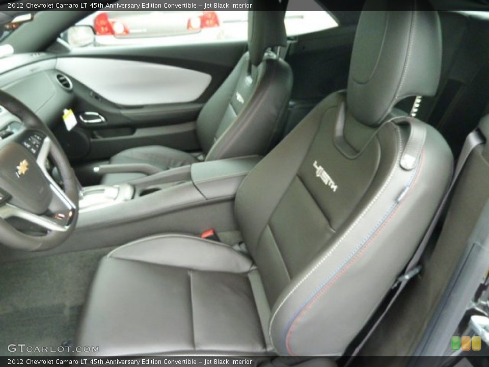 Jet Black Interior Photo for the 2012 Chevrolet Camaro LT 45th Anniversary Edition Convertible #56640258