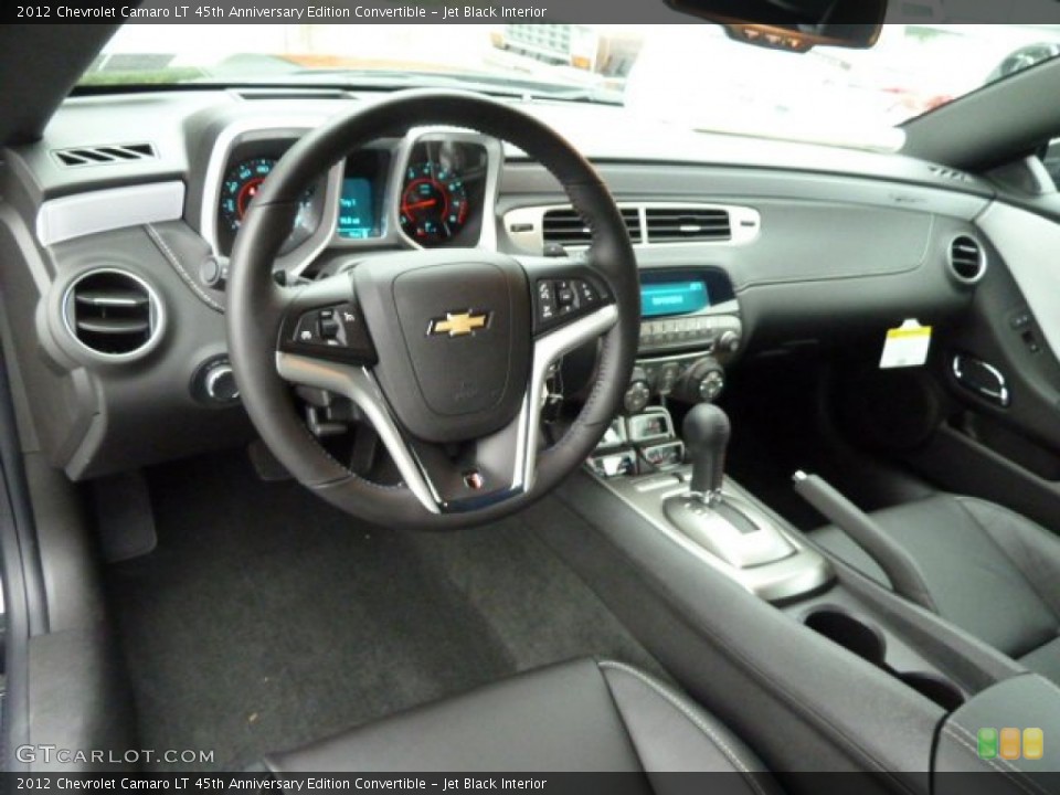 Jet Black Interior Dashboard for the 2012 Chevrolet Camaro LT 45th Anniversary Edition Convertible #56640275