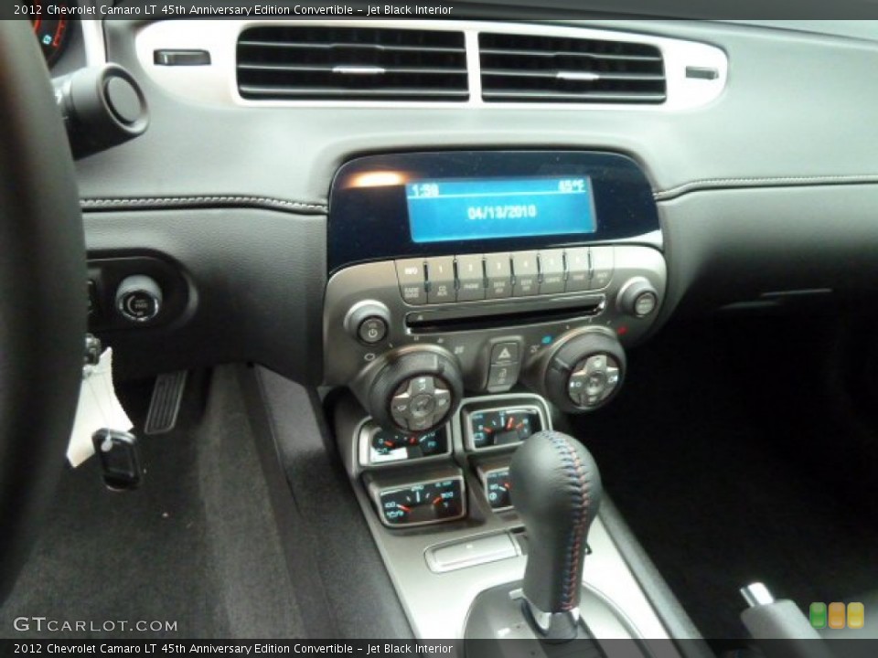 Jet Black Interior Controls for the 2012 Chevrolet Camaro LT 45th Anniversary Edition Convertible #56640323