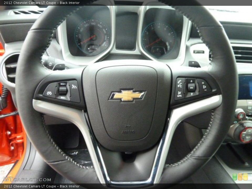Black Interior Steering Wheel for the 2012 Chevrolet Camaro LT Coupe #56640471