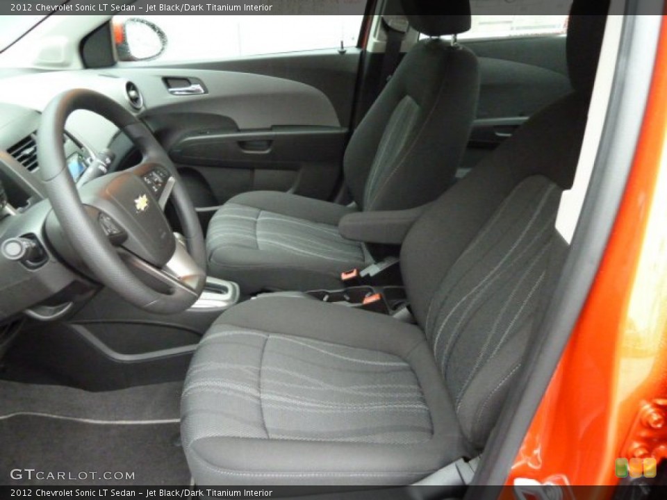 Jet Black/Dark Titanium Interior Photo for the 2012 Chevrolet Sonic LT Sedan #56640747