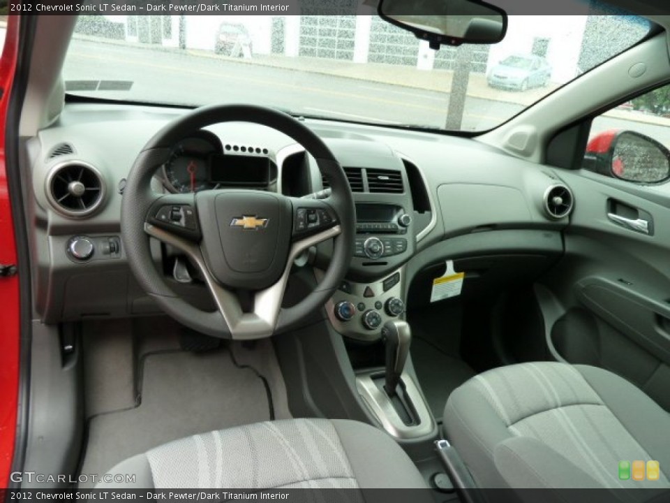 Dark Pewter/Dark Titanium Interior Dashboard for the 2012 Chevrolet Sonic LT Sedan #56641458