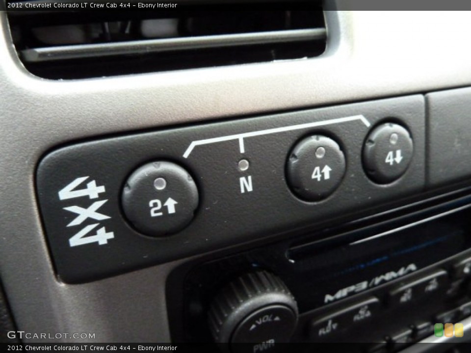 Ebony Interior Controls for the 2012 Chevrolet Colorado LT Crew Cab 4x4 #56641689