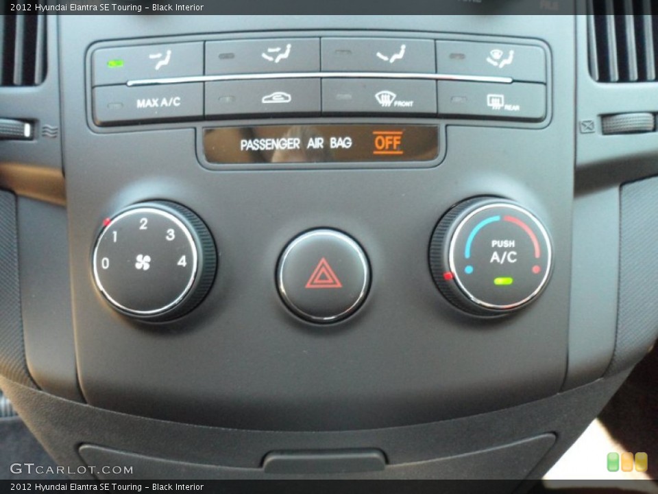 Black Interior Controls for the 2012 Hyundai Elantra SE Touring #56643281