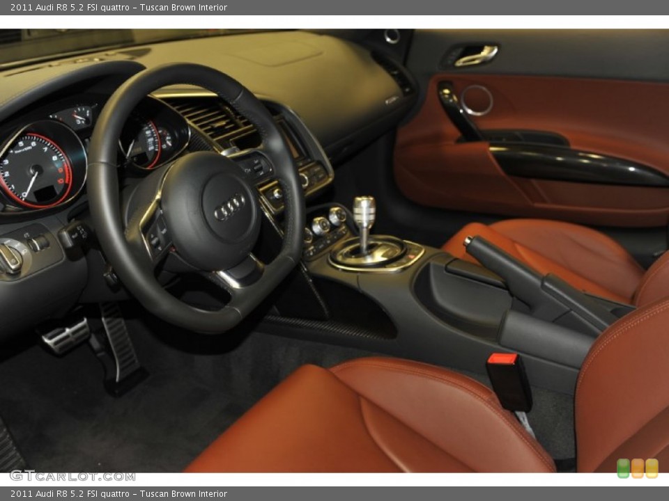 Tuscan Brown 2011 Audi R8 Interiors