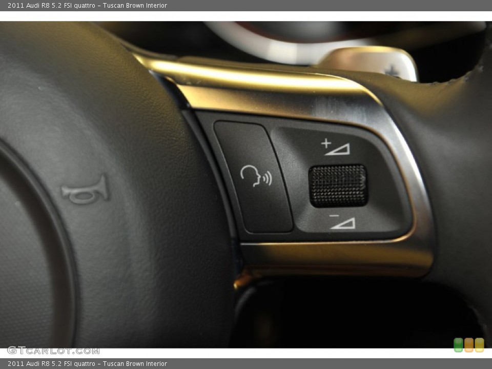 Tuscan Brown Interior Controls for the 2011 Audi R8 5.2 FSI quattro #56646642