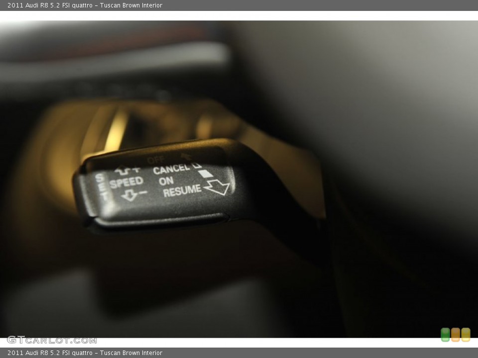 Tuscan Brown Interior Controls for the 2011 Audi R8 5.2 FSI quattro #56646666