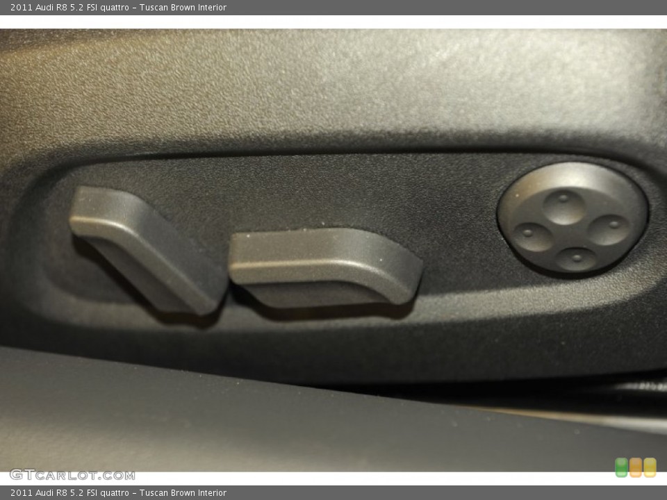 Tuscan Brown Interior Controls for the 2011 Audi R8 5.2 FSI quattro #56646709