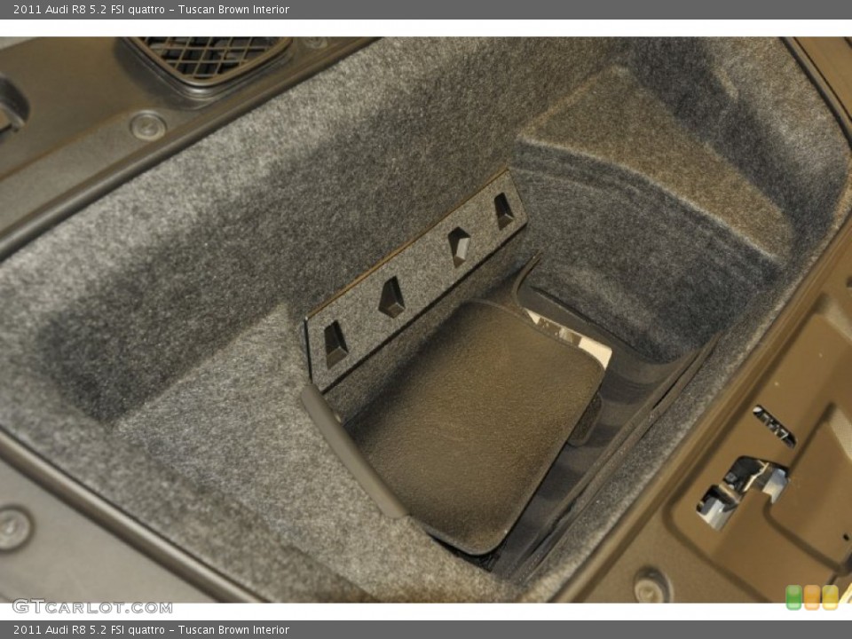 Tuscan Brown Interior Trunk for the 2011 Audi R8 5.2 FSI quattro #56646720