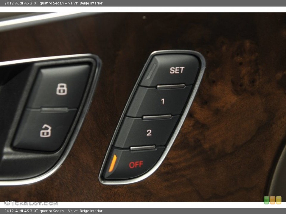 Velvet Beige Interior Controls for the 2012 Audi A6 3.0T quattro Sedan #56648214