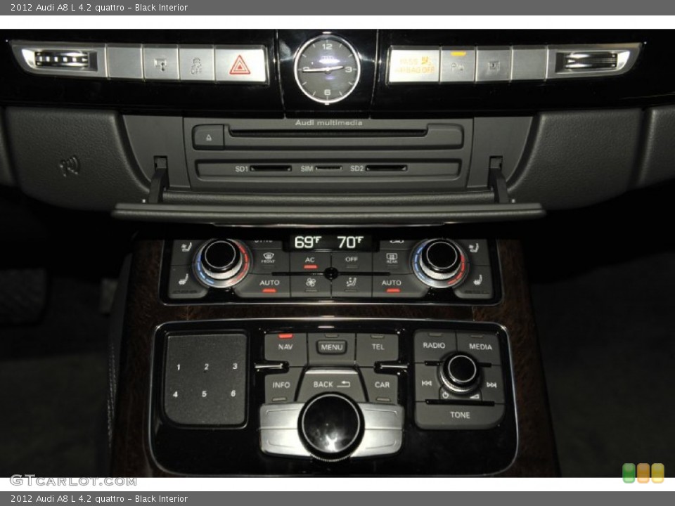 Black Interior Controls for the 2012 Audi A8 L 4.2 quattro #56648940