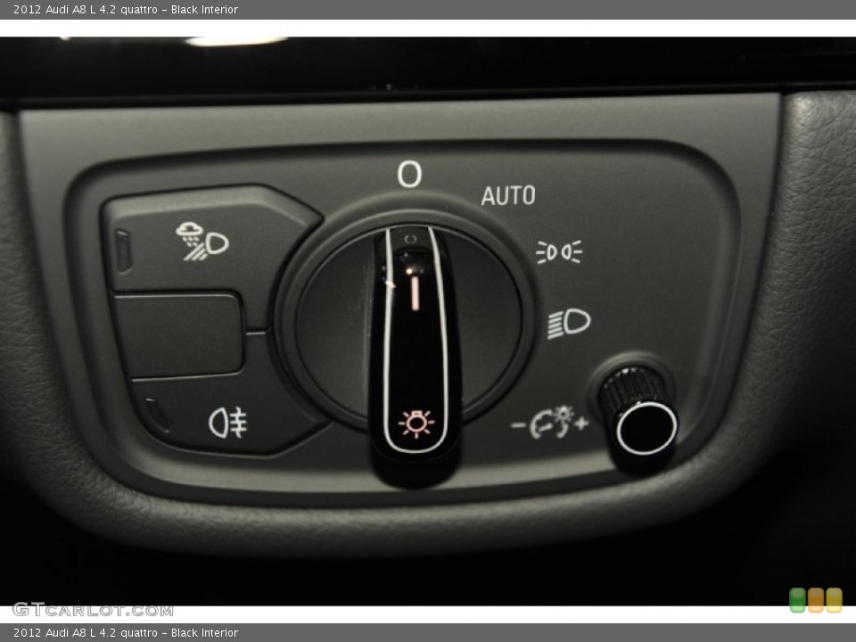 Black Interior Controls for the 2012 Audi A8 L 4.2 quattro #56649009