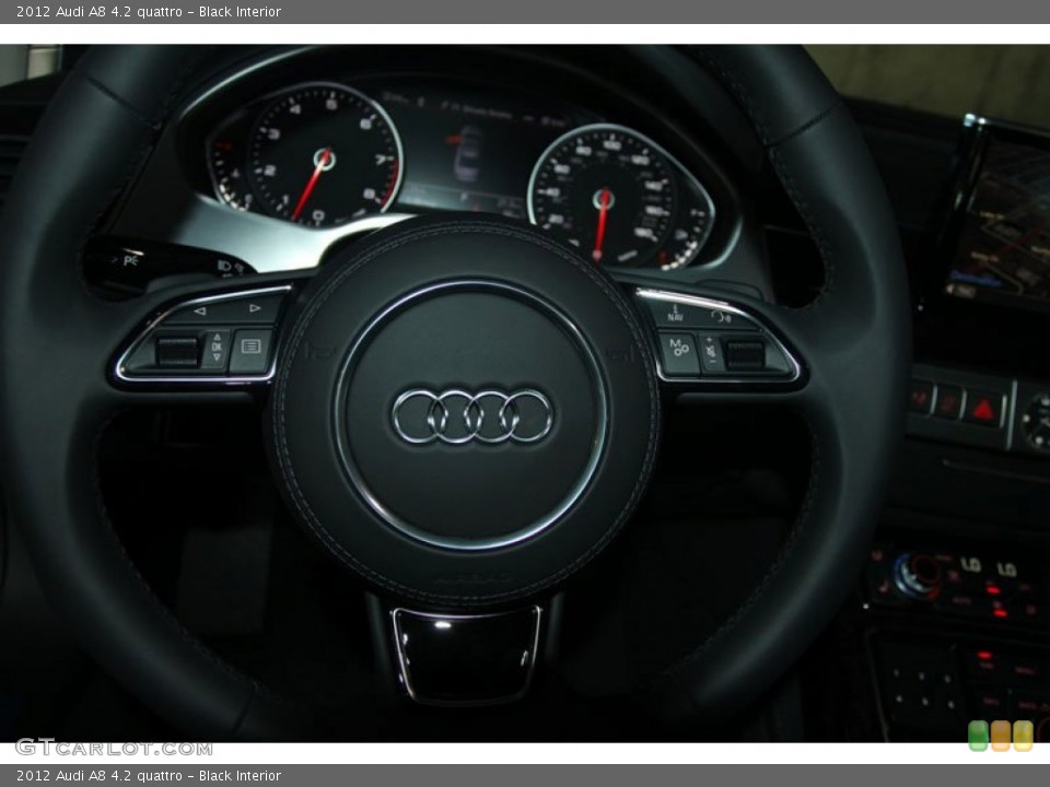 Black Interior Steering Wheel for the 2012 Audi A8 4.2 quattro #56649324