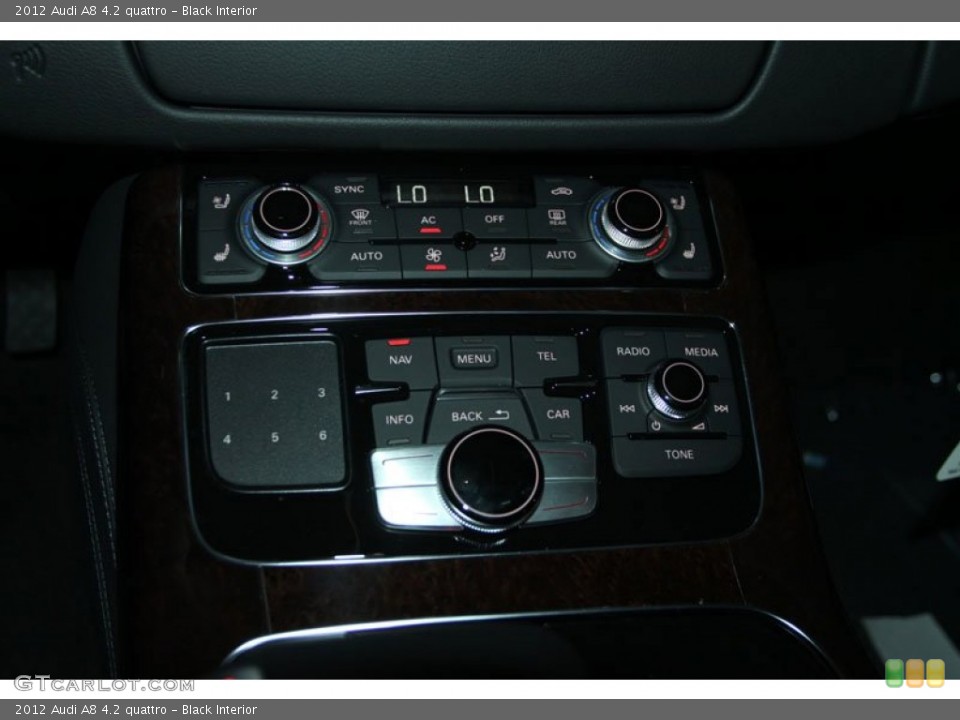 Black Interior Controls for the 2012 Audi A8 4.2 quattro #56649339