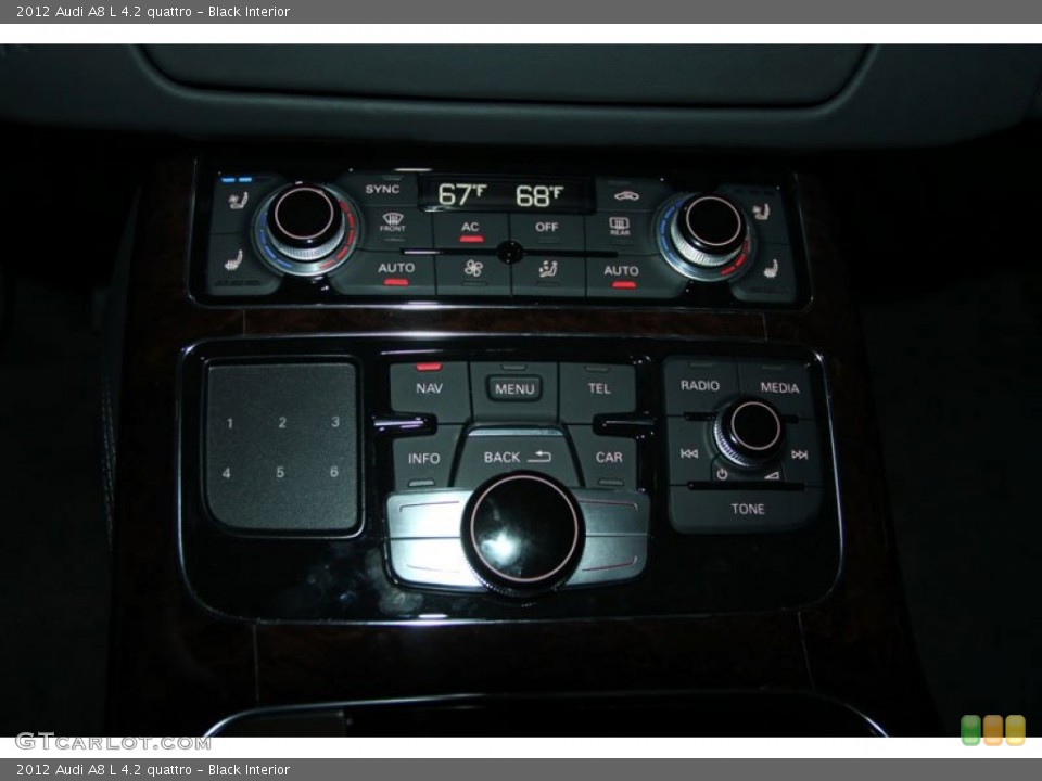 Black Interior Controls for the 2012 Audi A8 L 4.2 quattro #56649585