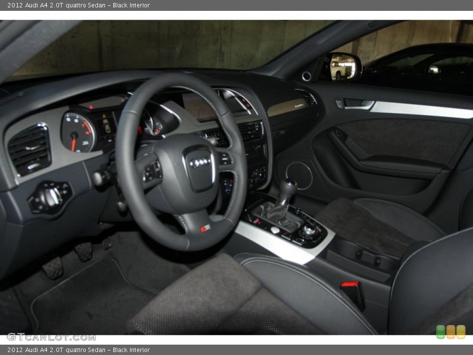 Black Interior Prime Interior for the 2012 Audi A4 2.0T quattro Sedan #56649798