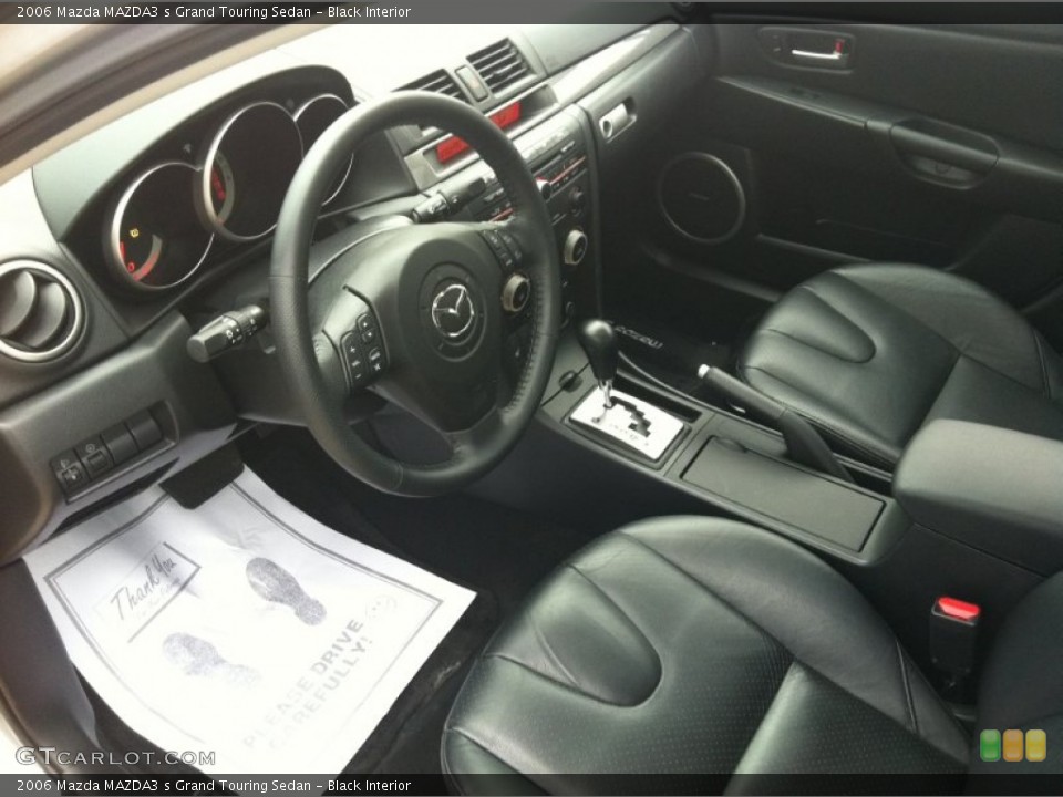 Black Interior Photo for the 2006 Mazda MAZDA3 s Grand Touring Sedan #56650330