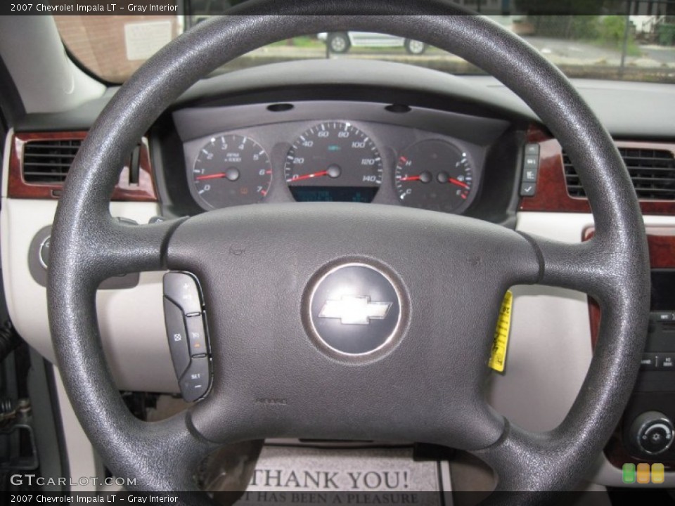 Gray Interior Steering Wheel for the 2007 Chevrolet Impala LT #56651964