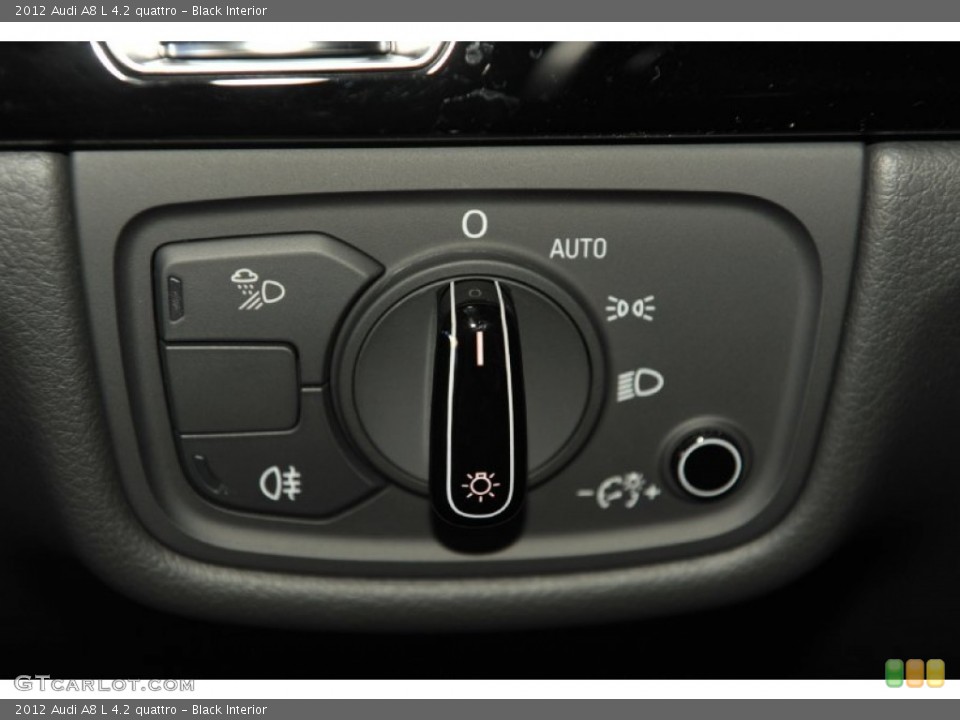 Black Interior Controls for the 2012 Audi A8 L 4.2 quattro #56651996