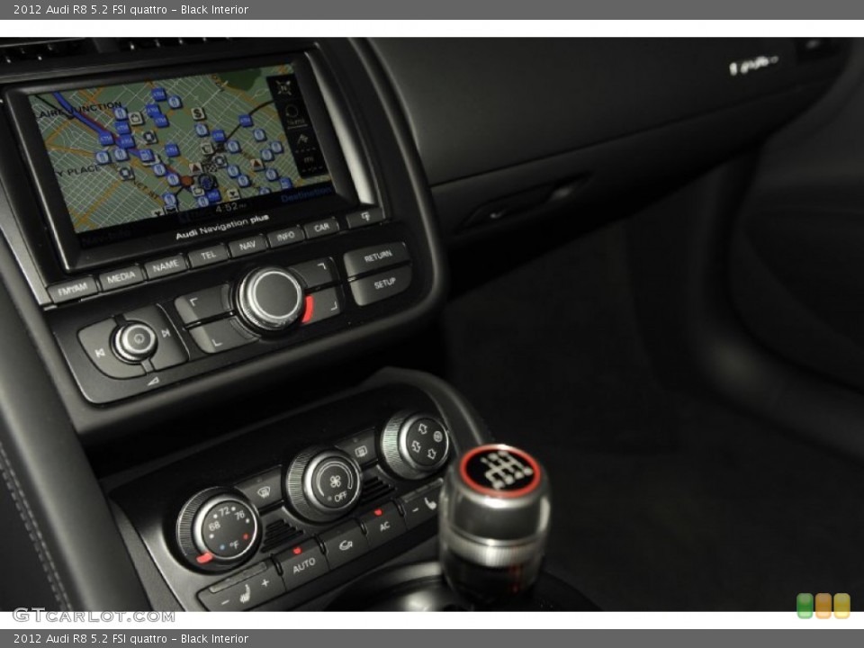 Black Interior Controls for the 2012 Audi R8 5.2 FSI quattro #56652669
